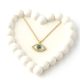 18K Gold Plated Round Evil Eye Necklace
